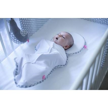 MOTHERHOOD - Odejica za zavijanje Zip & swaddle CLASSICS 2,5-5 kg siva
