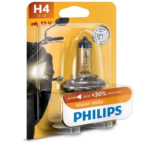 Moto žarnica Philips VISION MOTO 12342PRBW H4 P43t-38/60/55W/12V 3200K