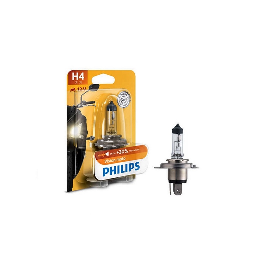 Moto žarnica Philips VISION MOTO 12342PRBW H4 P43t-38/60/55W/12V 3200K