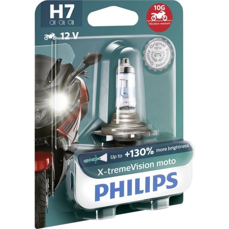 Moto žarnica Philips X-TREME VISION MOTO 2972XVBW H7 PX26d/55W/12V 4000K