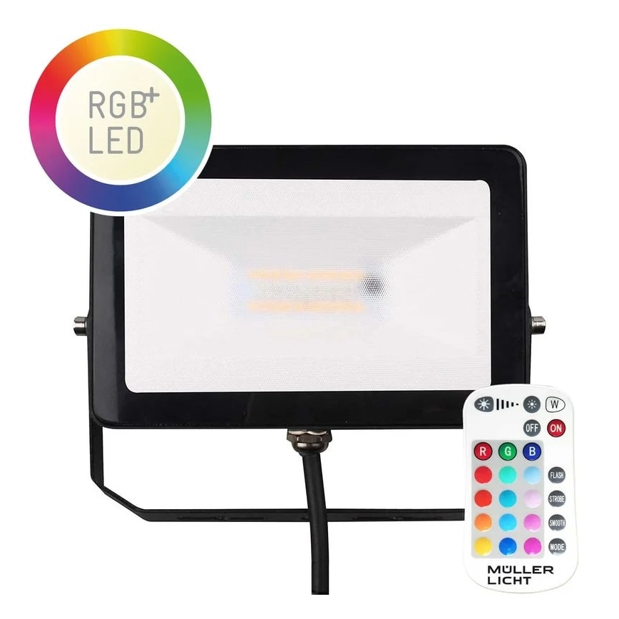 Müller-Licht - LED RGBW zatemnjen zunanji reflektor LED/10W/230V IP65 + Daljinski upravljalnik