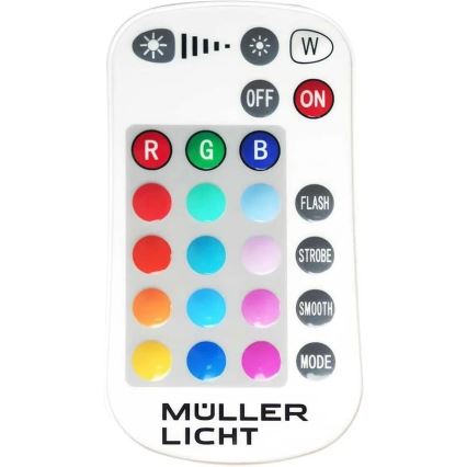 Müller-Licht - LED RGBW zatemnjen zunanji reflektor LED/10W/230V IP65 + Daljinski upravljalnik