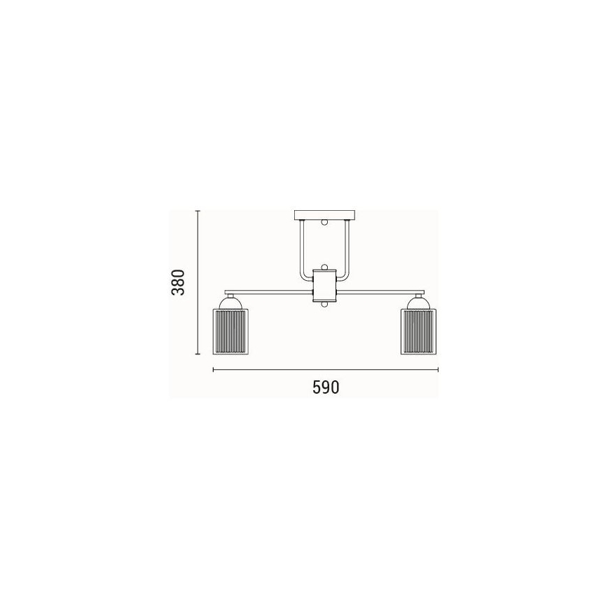 Nadgradni lestenec 5xE27/60W/230V