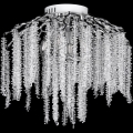 Nadgradni lestenec 6xE14/60W/230V + 3xLED/3W pr. 54 cm sijajni krom