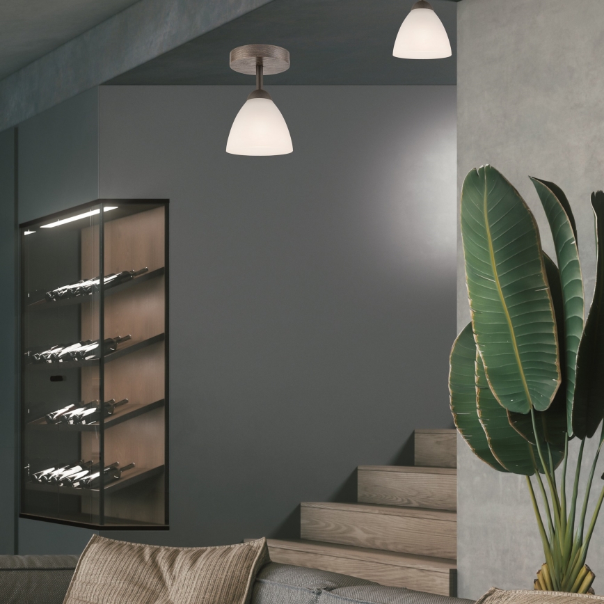 Nadgradni lestenec ADRIANO 1xE27/60W/230V bukev
