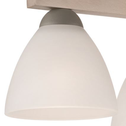 Nadgradni lestenec ADRIANO 3xE27/60W/230V bukev