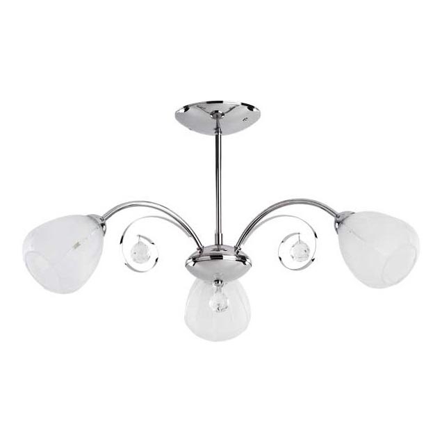 Nadgradni lestenec APOLLO 3xE14/10W/230V sijajni krom