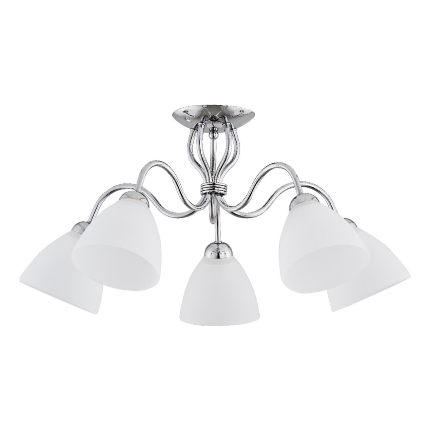 Nadgradni lestenec ARIEL 5xE27/15W/230V sijajni krom