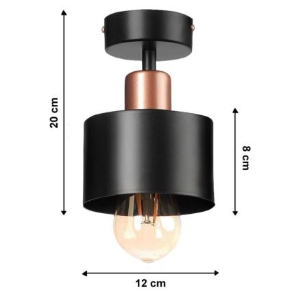 Nadgradni lestenec BODO 1xE27/60W/230V