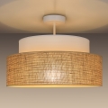 Nadgradni lestenec BOHO 1xE27/60W/230V bela/bež