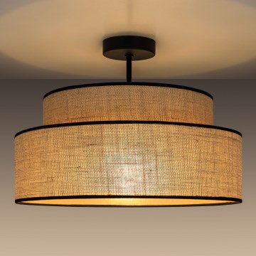 Nadgradni lestenec BOHO 1xE27/60W/230V bež