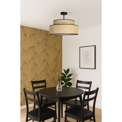 Nadgradni lestenec BOHO 1xE27/60W/230V bež