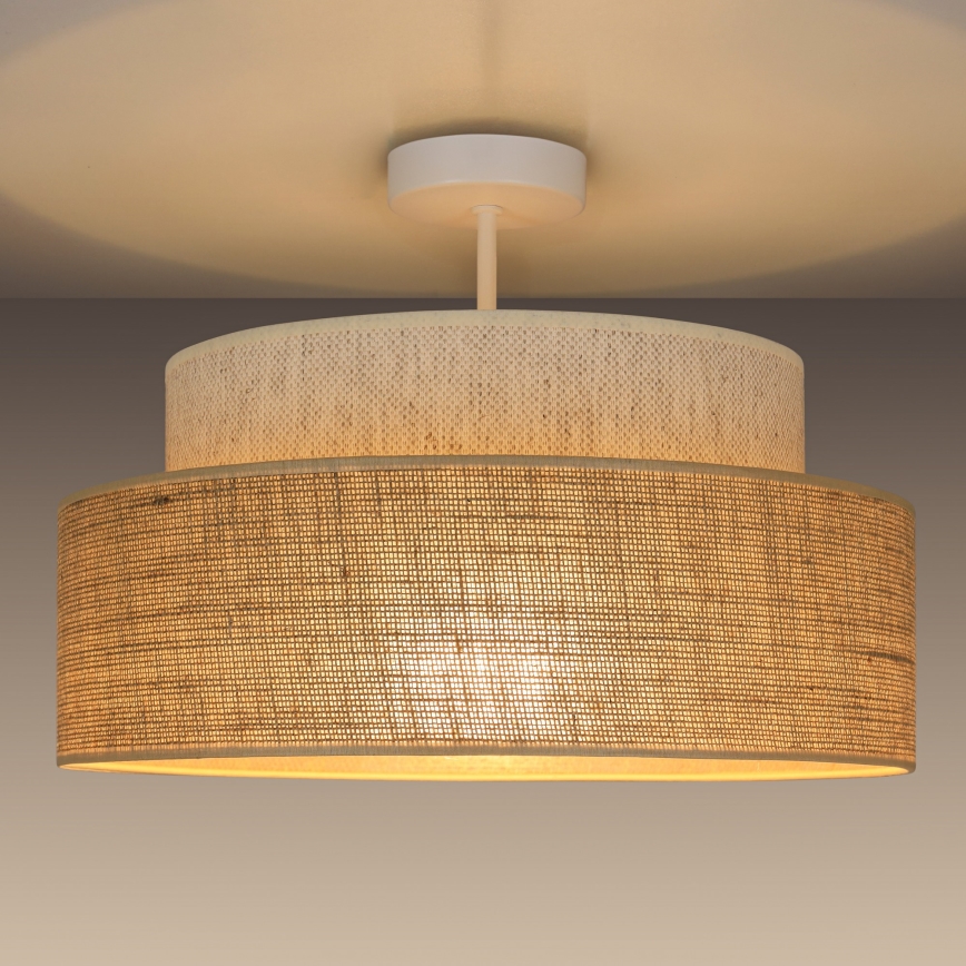 Nadgradni lestenec BOHO 1xE27/60W/230V krem barva/bež
