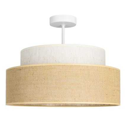 Nadgradni lestenec BOHO 1xE27/60W/230V krem barva/bež