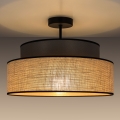 Nadgradni lestenec BOHO 1xE27/60W/230V pr. 40 cm rjava/bež