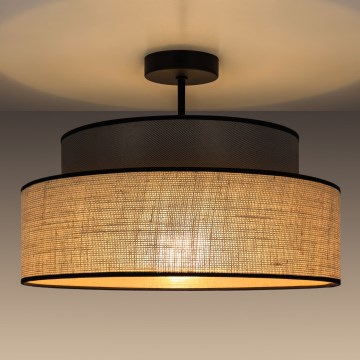 Nadgradni lestenec BOHO 1xE27/60W/230V rjava/bež