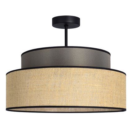 Nadgradni lestenec BOHO 1xE27/60W/230V rjava/bež