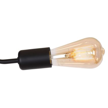 Nadgradni lestenec BRENDA 3xE27/60W/230V črna