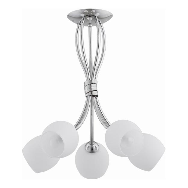 Nadgradni lestenec BUENA 5xE14/10W/230V sijajni krom