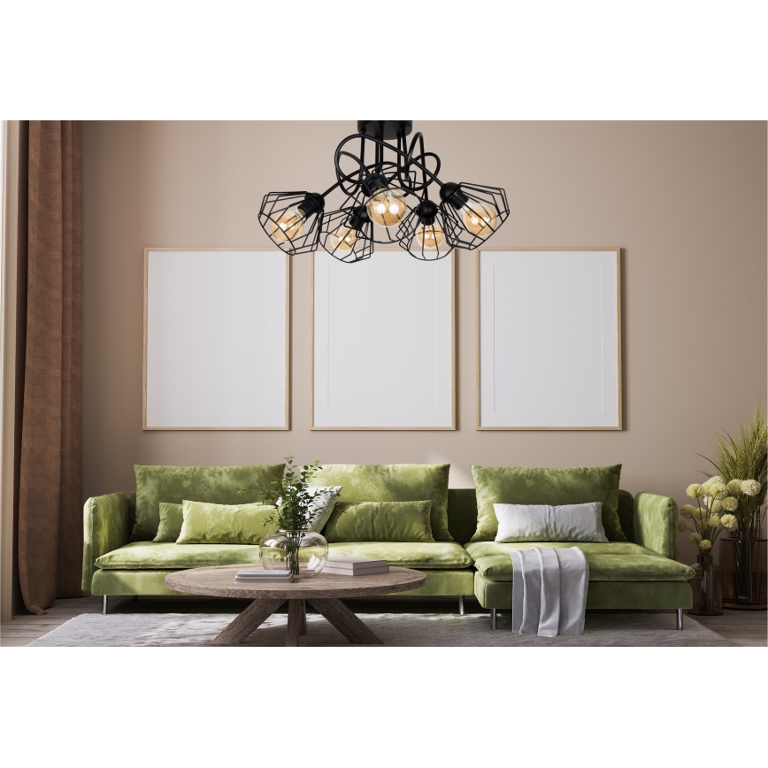 Nadgradni lestenec CEED 5xE27/60W/230V