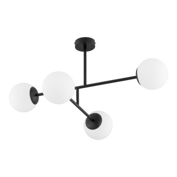 Nadgradni lestenec DILON 4xE14/10W/230V črna