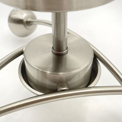 Nadgradni lestenec DONNA 3xE27/60W/230V nikelj