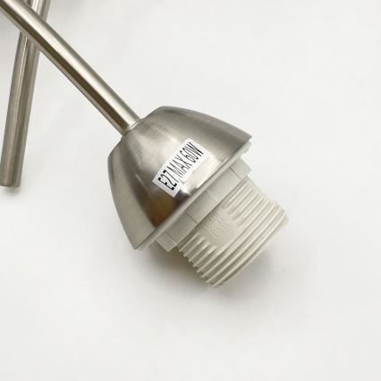 Nadgradni lestenec DONNA 3xE27/60W/230V nikelj