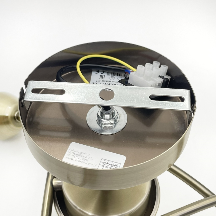 Nadgradni lestenec DONNA 3xE27/60W/230V patina