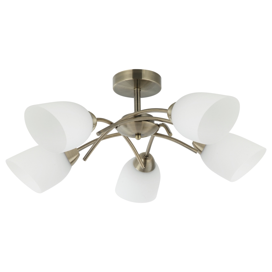 Nadgradni lestenec DONNA 5xE27/60W/230V patina