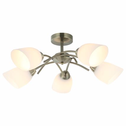 Nadgradni lestenec DONNA 5xE27/60W/230V patina