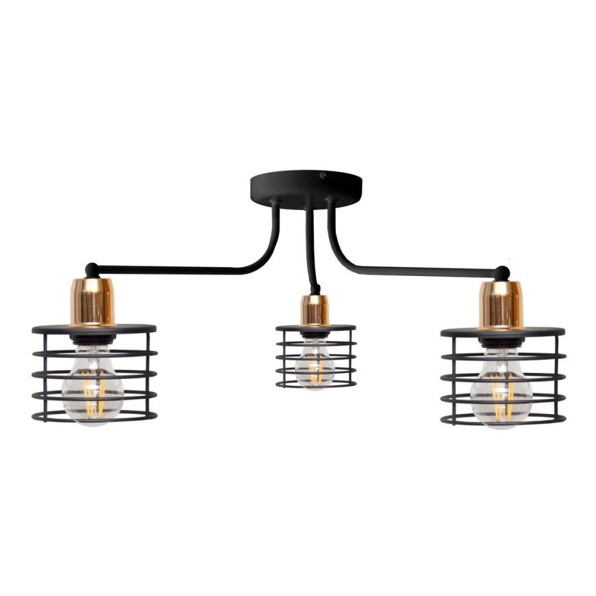 Nadgradni lestenec EDISON 3xE27/15W/230V