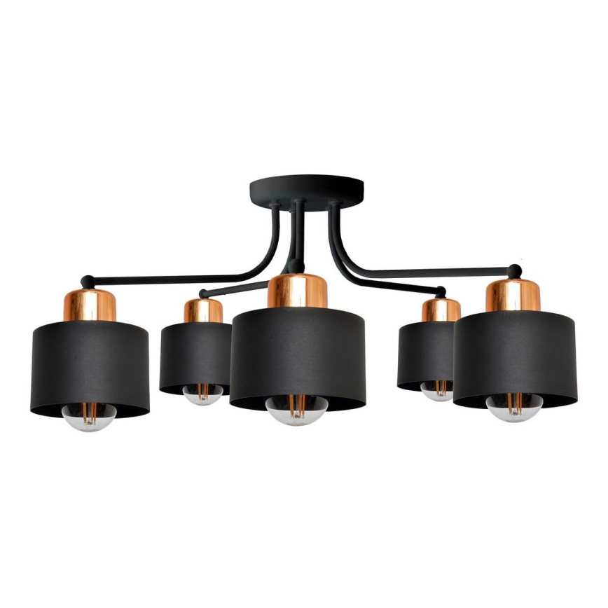 Nadgradni lestenec EDISON 5xE27/15W/230V