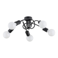 Nadgradni lestenec FARTA 5xE27/60W/230V črna