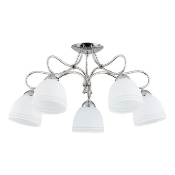 Nadgradni lestenec FILA 5xE27/15W/230V sijajni krom