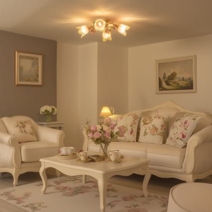 Nadgradni lestenec FIORINTINO 4xE14/40W/230V