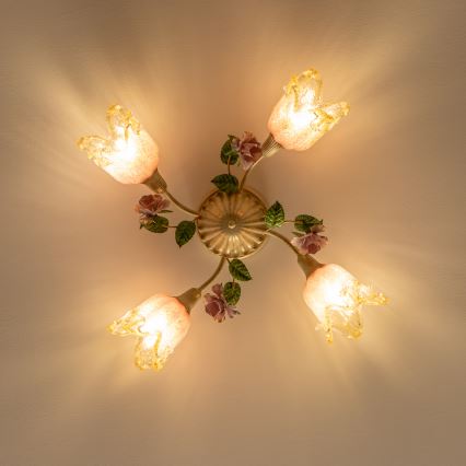 Nadgradni lestenec FIORINTINO 4xE14/40W/230V