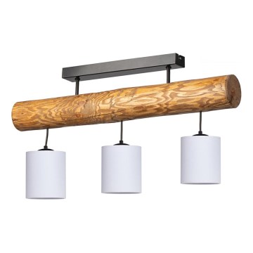 Nadgradni lestenec FORESTA 3xE27/25W/230V bor