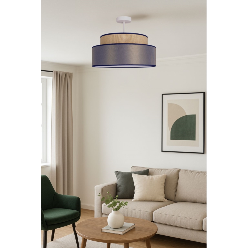 Nadgradni lestenec GRACE 1xE27/60W/230V bež/rjava