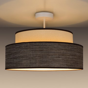 Nadgradni lestenec GRACE 1xE27/60W/230V krem barva/rjava