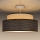 Nadgradni lestenec GRACE 1xE27/60W/230V krem barva/rjava