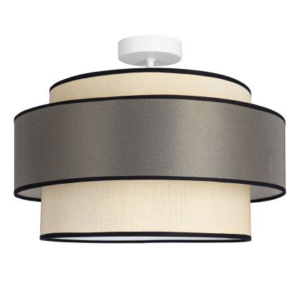 Nadgradni lestenec GRACE 1xE27/60W/230V krem barva/siva