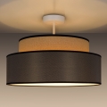 Nadgradni lestenec GRACE 1xE27/60W/230V pr. 40 cm bež/rjava