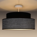 Nadgradni lestenec GRACE 1xE27/60W/230V pr. 40 cm črna/siva