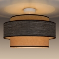 Nadgradni lestenec GRACE 1xE27/60W/230V pr. 40 cm krem barva/rjava