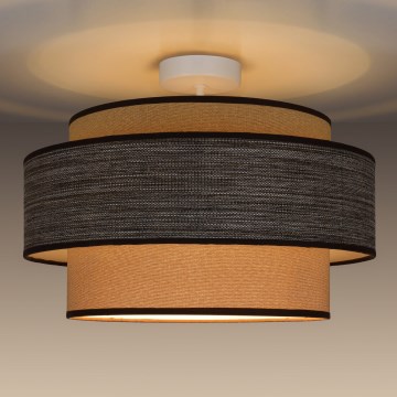 Nadgradni lestenec GRACE 1xE27/60W/230V pr. 40 cm krem barva/rjava
