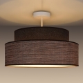 Nadgradni lestenec GRACE 1xE27/60W/230V pr. 40 cm rjava/bež