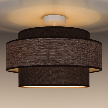 Nadgradni lestenec GRACE 1xE27/60W/230V pr. 40 cm rjava/bež