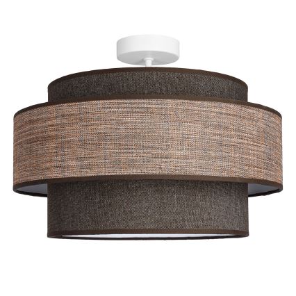 Nadgradni lestenec GRACE 1xE27/60W/230V pr. 40 cm rjava/bež