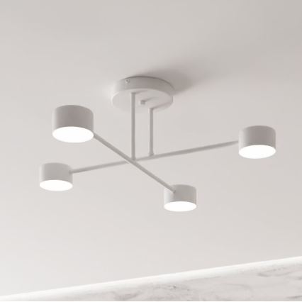 Nadgradni lestenec HALO 4xGX53/10W/230V bela