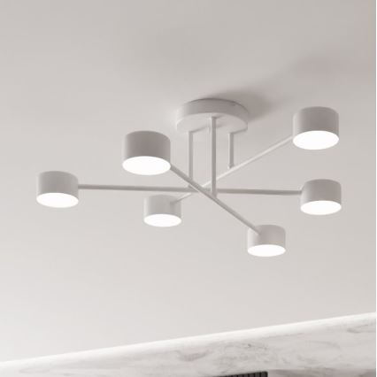 Nadgradni lestenec HALO 6xGX53/8W/230V bela